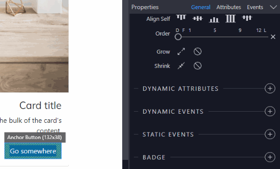 Dynamic Attributes and Events